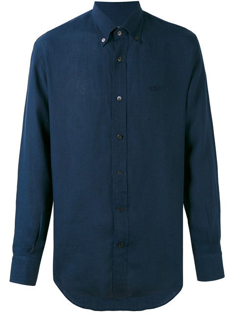 Salvatore Ferragamo Classic Shirt In Blue | ModeSens