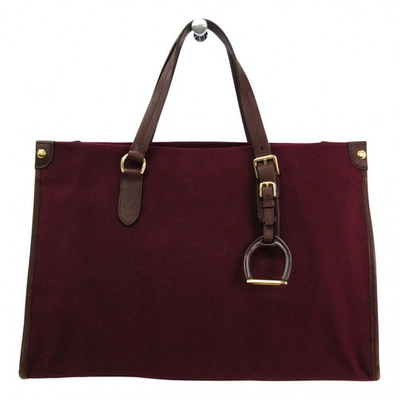 Pre-owned Ralph Lauren Burgundy Cloth Handbag