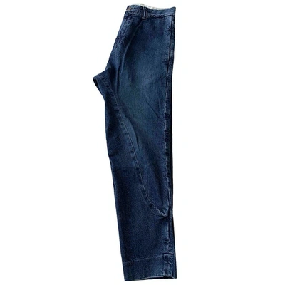 Pre-owned Bassike Blue Cotton Jeans