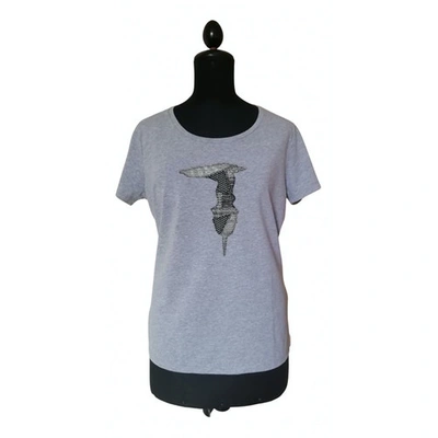Pre-owned Trussardi Grey Cotton Top