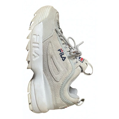 Pre-owned Fila Trainers In Grey