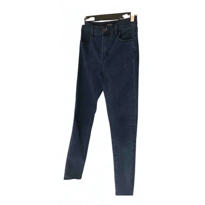 Pre-owned J Brand Blue Polyester Trousers