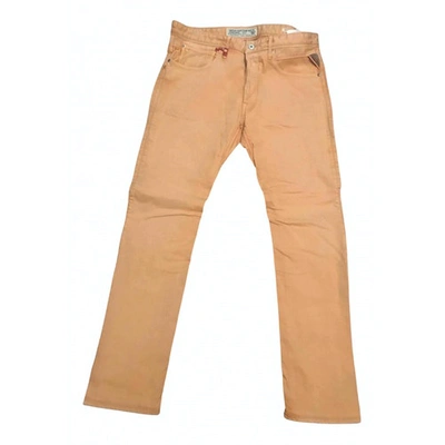 Pre-owned Replay Slim Jean In Yellow