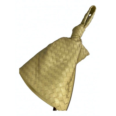 Pre-owned Bottega Veneta Twist Leather Handbag In Yellow