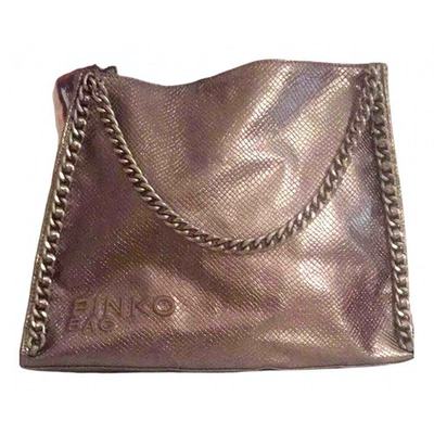 Pre-owned Pinko Metallic Handbag