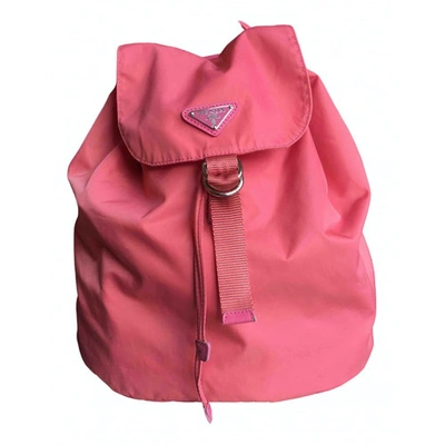 Pre-owned Prada Pink Backpack
