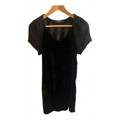 Pre-owned Etro Velvet Mini Dress In Black