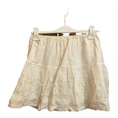 Pre-owned The Great Mini Skirt In White