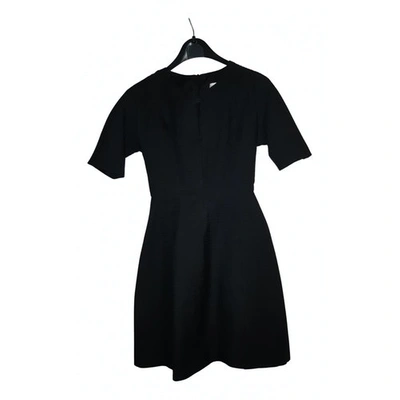 Pre-owned Dice Kayek Silk Mini Dress In Black