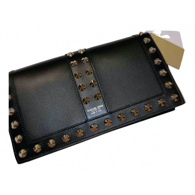 Pre-owned Michael Kors Black Leather Clutch Bag