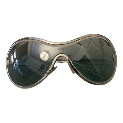 Pre-owned Chanel Silver Metal Sunglasses
