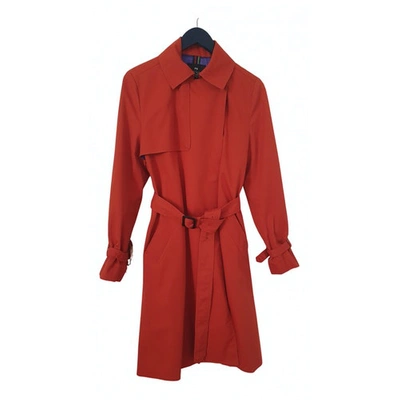 Pre-owned Paul Smith Orange Cotton Trench Coat