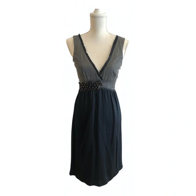 Pre-owned Schumacher Silk Mid-length Dress In Black