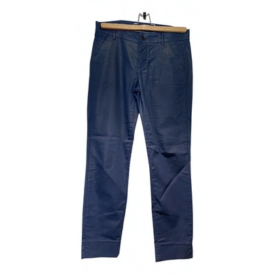 Pre-owned 7 For All Mankind Chino Trousers In Blue