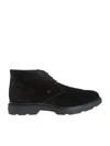 Hogan Route Desert Boots In Black