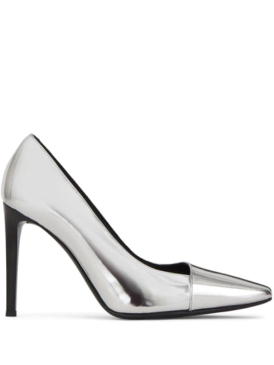 Giuseppe Zanotti Kurtney 105mm Metallic Pumps In Silber