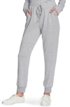 1.state Drawstring Cozy Knit Pants In Silver Heather