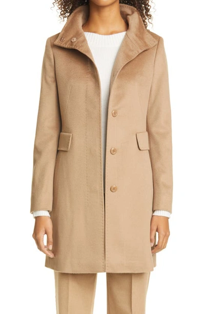 Max Mara Agnese Wool Coat In Camel