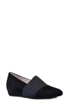 Amalfi By Rangoni Valerie Wedge Pump In Black Suede