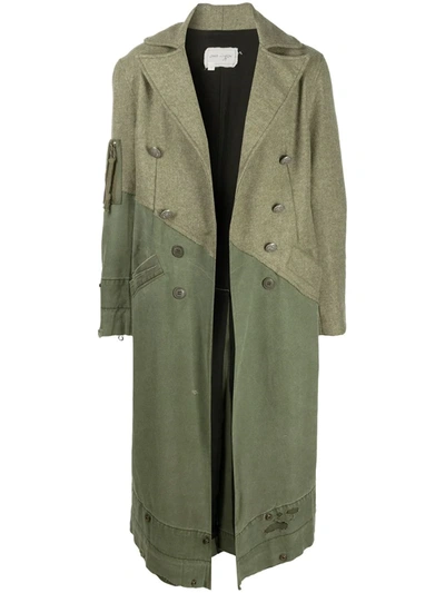 Greg Lauren Revolutionary Army Wool Coat In Green