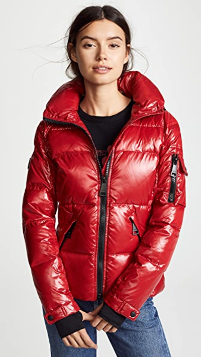 Sam Freestyle Down Jacket In Red