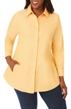 Foxcroft Cici Tunic Blouse In Golden Rod