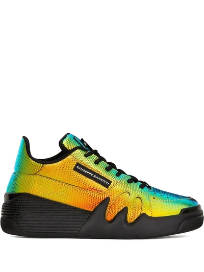 Giuseppe Zanotti Talon Low-top Sneakers In Yellow