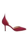 Francesco Russo Suede Pumps In Brick Red