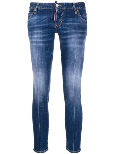 Dsquared2 Pat Skinny Fit Jeans In Blue