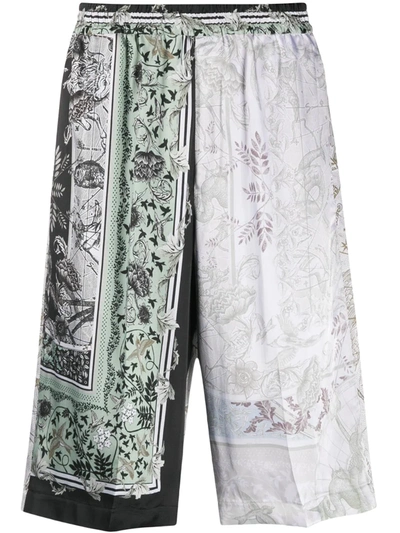 Givenchy Atlantis Printed Knee-length Shorts In Green