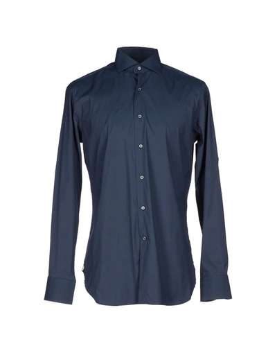 Alessandro Gherardi Shirts In Dark Blue