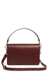 Madewell The Flap Convertible Crossbody Bag In Dark Cabernet