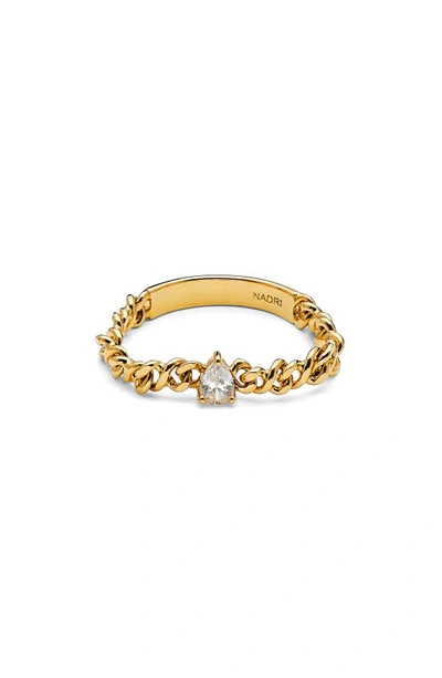 Nadri Lux Cubic Zirconia Ring In Gold
