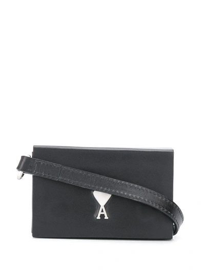 Ami Alexandre Mattiussi Mini Crossbody Bag In Black