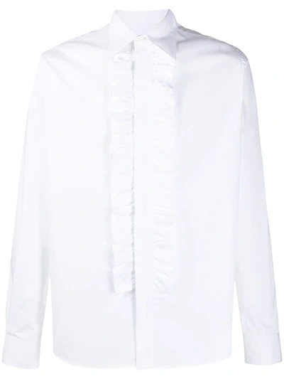 Ami Alexandre Mattiussi Ami De Coeur Patch Shirt In White