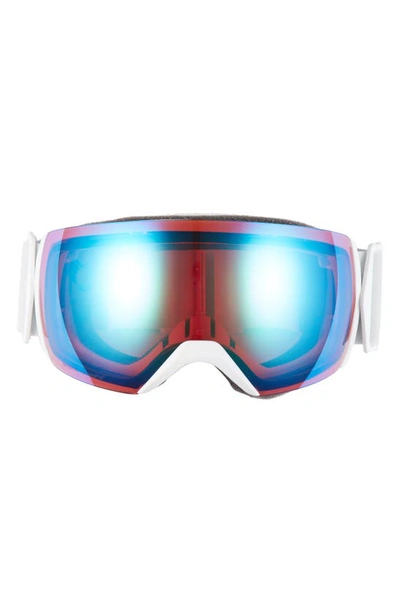 Smith Skyline Xl 230mm Chromapop(tm) Snow Goggles In White Vapor/ Everyday Green