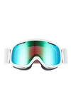 Smith Riot 180mm Chromapop™ Snow/ski Goggles In White Vapor/ Everyday Green