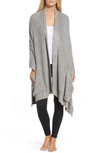 Barefoot Dreamsr Cozychic™ Lite Travel Shawl In Pewter