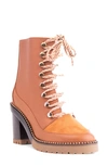 Cecelia New York Tia Lace-up Boot In Cognac Leather