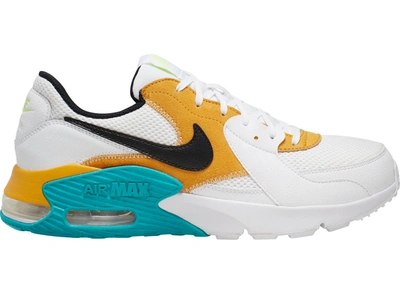 Pre-owned Nike  Air Max Excee Golden Yellow In White/golden Yellow/turquoise