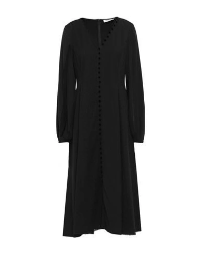 Adeam Midi Dress In Black