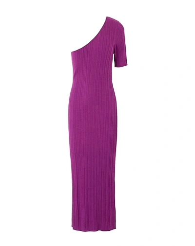 Ninety Percent Long Dresses In Purple