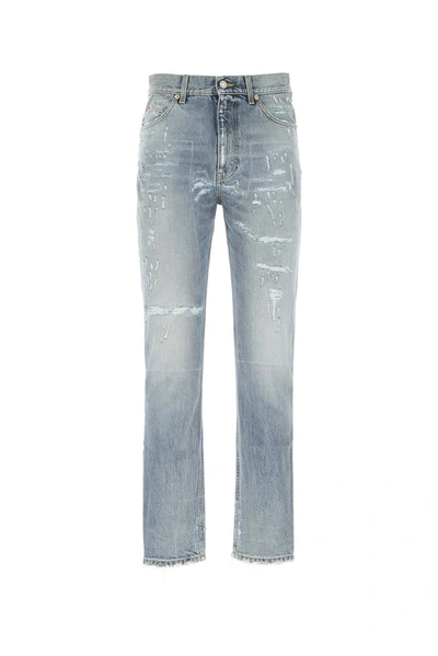 Gucci Eco Bleached Jeans In Blue