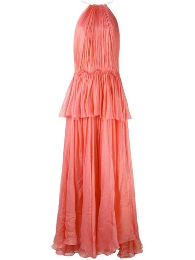 Maria Lucia Hohan Tiered Panel Gown - Pink