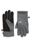 The North Face Etip Gloves In Tnf Medium Grey Heather