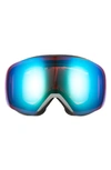 Smith Skyline 205mm Chromapop Snow Goggles In Cloudgrey/ Everyday Green