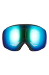 Smith Skyline 205mm Chromapop Snow Goggles In Black/ Everyday Green Mirror