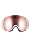 Smith Skyline 205mm Chromapop Snow Goggles In White Vapor/ Rose Gold