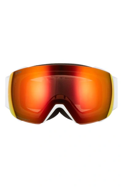 Smith 4d Mag 220mm Special Fit Snow Goggles In White Vapor/ Everyday Red