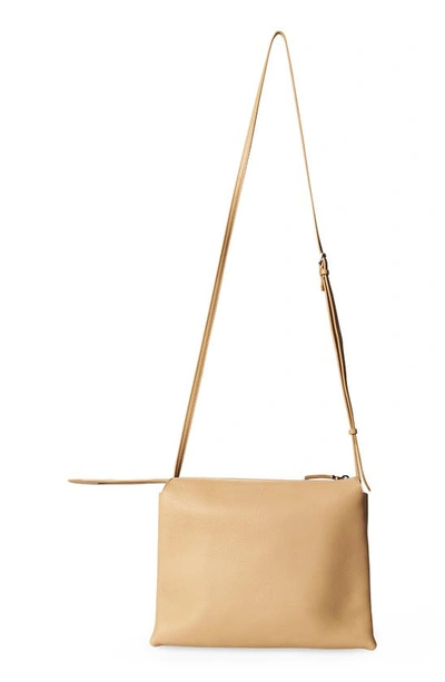 The Row Nu Twin Bag In Grained Calfskin In Light Cuir Pld